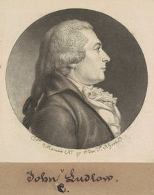 John Crooke Ludlow, 1798. Creator: Charles Balthazar Julien Févret de Saint-Mémin