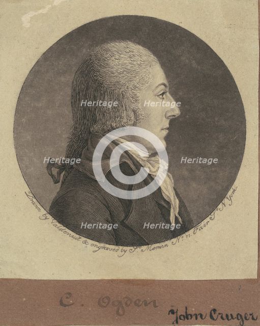 John Cruger, 1796. Creator: Charles Balthazar Julien Févret de Saint-Mémin.