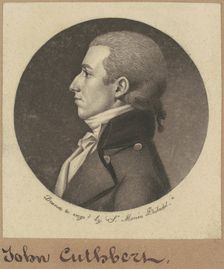 John Cuthbert, 1800. Creator: Charles Balthazar Julien Févret de Saint-Mémin
