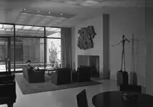 John D. Rockefeller III, residence at 252 E. 52nd St., New York City, 1950. Creator: Gottscho-Schleisner, Inc
