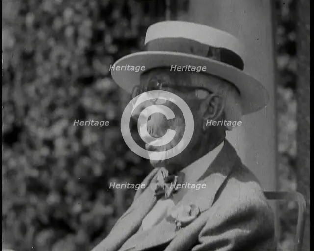 John D. Rockefeller Talking, 1930s. Creator: British Pathe Ltd.