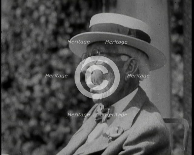 John D. Rockefeller Talking, 1930s. Creator: British Pathe Ltd.