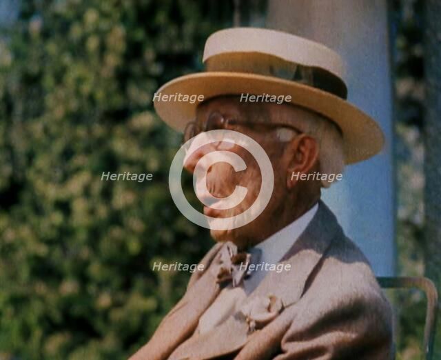 John D. Rockefeller Talking, 1930s. Creator: British Pathe Ltd.