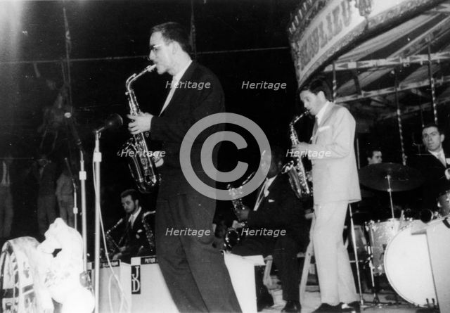 John Dankworth Big Band, with Peter King, Beaulieu Jazz Festival, Hampshire, 1960. Creator: Brian Foskett.
