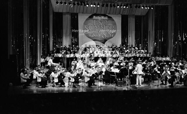 John Dankworth,  LSO, Barbican, London, 1987.   Artist: Brian O'Connor.