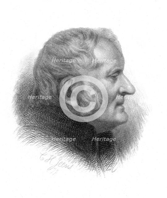 John Dalton, British chemist, 19th century. Artist: CH Jeens