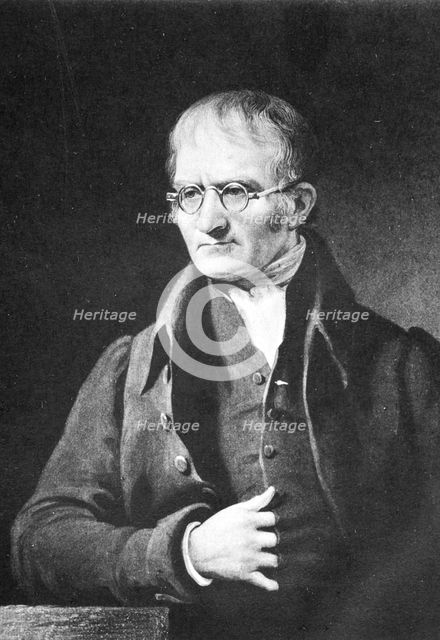 John Dalton, English chemist, c1834 (1902). Creator: Unknown.