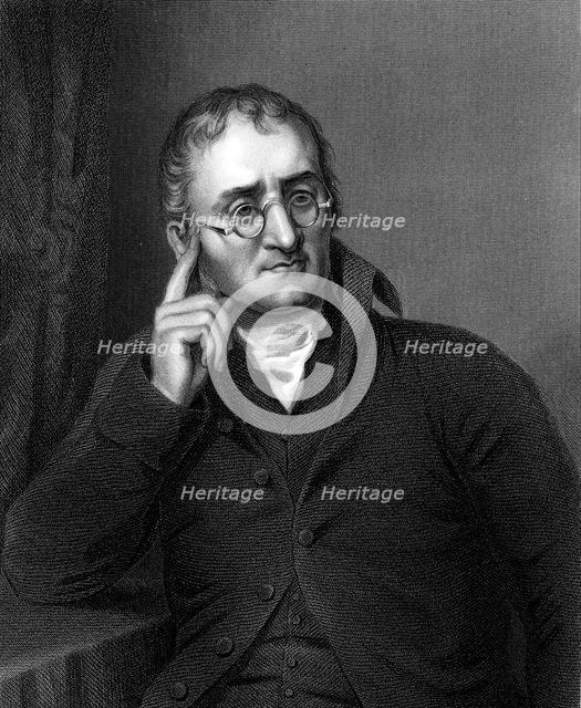 John Dalton, English chemist, c1860. Creator: Unknown.