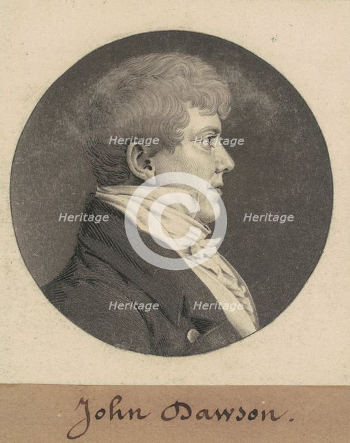 John Dawson, 1809. Creator: Charles Balthazar Julien Févret de Saint-Mémin.
