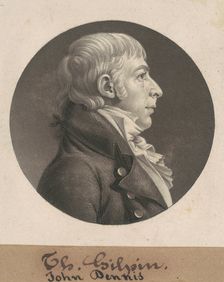 John Dennis, 1803-1805. Creator: Charles Balthazar Julien Févret de Saint-Mémin