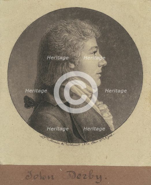 John Derby, 1796. Creator: Charles Balthazar Julien Févret de Saint-Mémin.