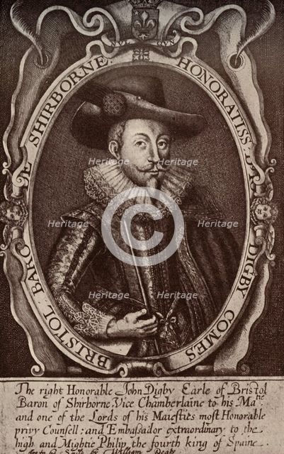 'John Digby, First Earl of Bristol', early 17th century, (1911). Artist: Renold Elstrack.