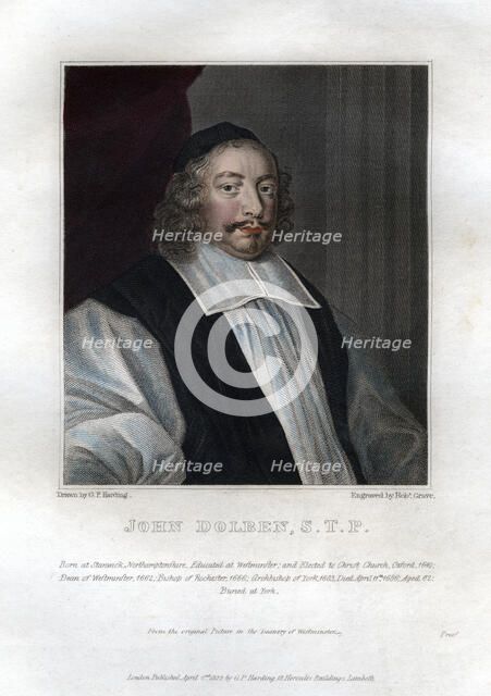 John Dolben, Archbishop of York, (1822).Artist: Robert Grave