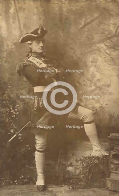 John Drew, Jr. as Captain Plume from "The Recruiting Officer", 1885. Creator: Napoleon Sarony.