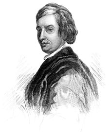 John Dryden, 17th century English poet, literary critic and playwright, (c1850)