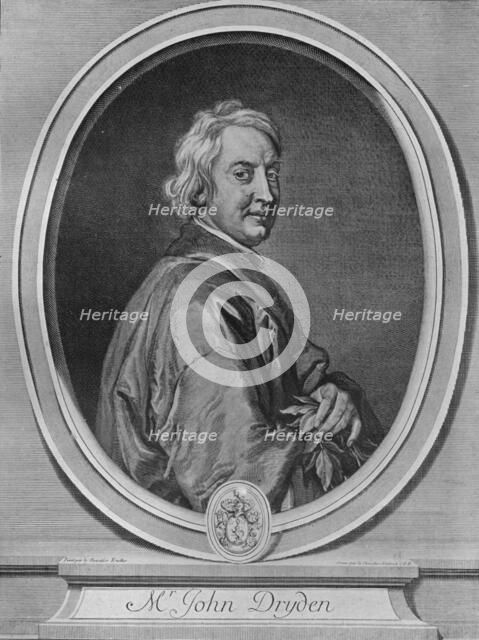 'John Dryden', c1700. Artist: Gerard Edelinck.