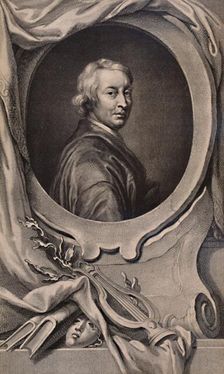 John Dryden, English poet and dramatist, c1743 (1894). Artist: Jacobus Houbraken