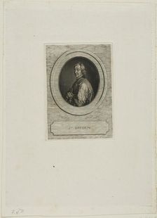 John Dryden, n.d. Creator: Jean-Baptiste de Grateloup