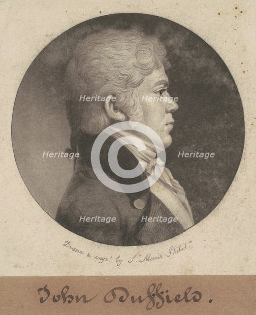 John Duffield, 1802. Creator: Charles Balthazar Julien Févret de Saint-Mémin.