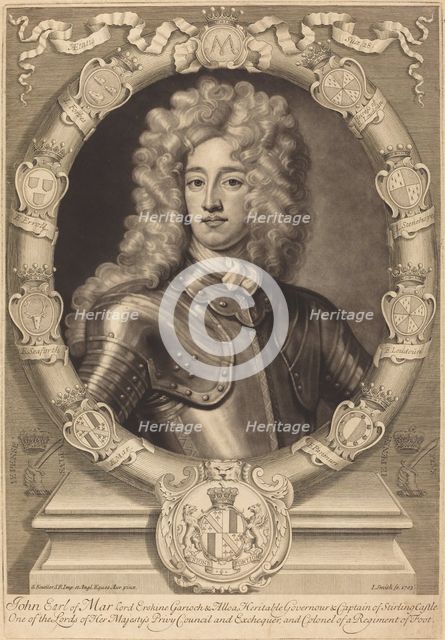 John, Earl of Mar, Lord Erskine, 1703. Creator: John Smith.