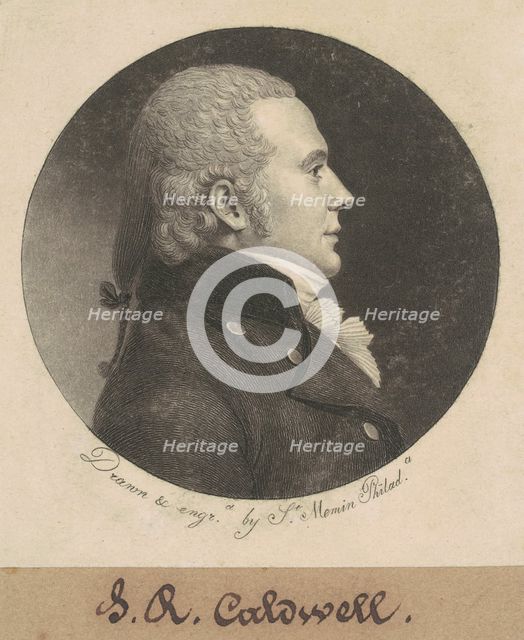John Edwards Caldwell, 1799. Creator: Charles Balthazar Julien Févret de Saint-Mémin.