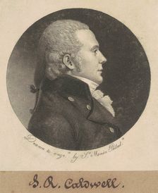John Edwards Caldwell, 1799. Creator: Charles Balthazar Julien Févret de Saint-Mémin