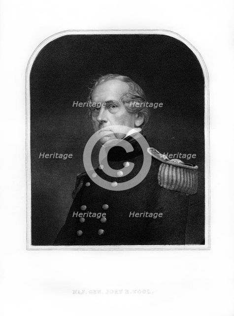 John Ellis Wool, officer in the United States Army, (1872).  Creator: Unknown.