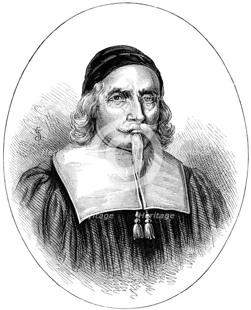 John Endecott, 17th century English colonial governor, magistrate and soldier in America, c1880. Artist: Unknown