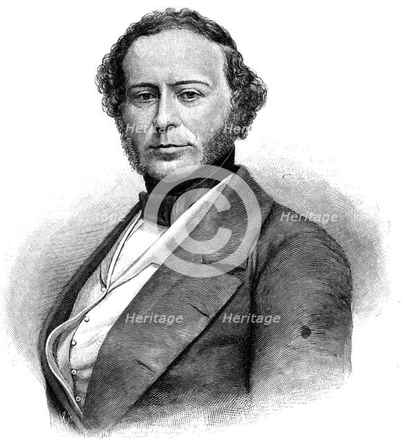 John Ericsson, engineer, 1839. Artist: Unknown