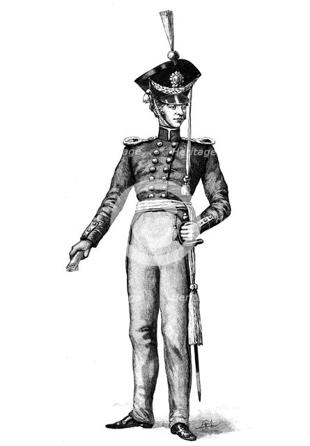 John Ericsson, engineer, pictured in the Swedish army. Artist: Unknown