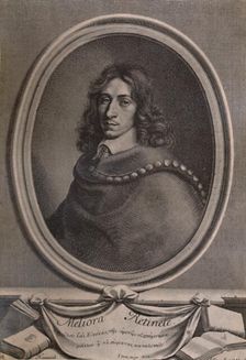 John Evelyn, English writer, gardener and diarist, c1650 (1894). Artist: Robert Nanteuil