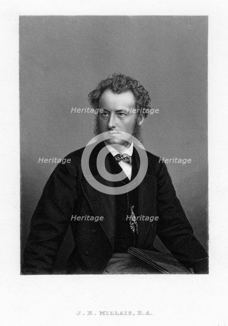 John Everett Millais, British Pre-Raphaelite painter, c1870. Artist: Anon