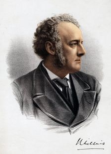 John Everett Millais, British Pre-Raphaelite painter, c1880. Artist: Anon