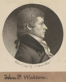 John Fanning Watson, 1800. Creator: Charles Balthazar Julien Févret de Saint-Mémin