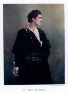 John Forbes-Robertson, British actor and theatre manager, 1901.Artist: W&D Downey