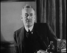 John Foster Dulles Talking to the Camera, 1930s. Creator: British Pathe Ltd