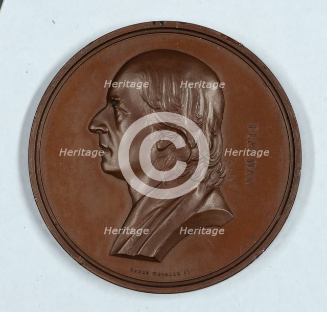 John Flaxman R.A., Art Union of London medal, 1854. Creator: Unknown.