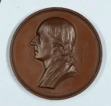 John Flaxman R.A., Art Union of London medal, 1854. Creator: Unknown