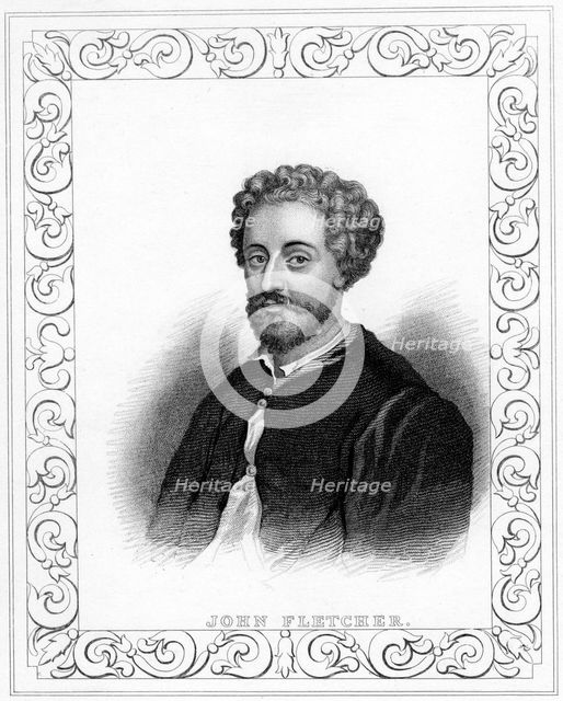 John Fletcher, early 17th century English playwright, early 19th century. Artist: Anon