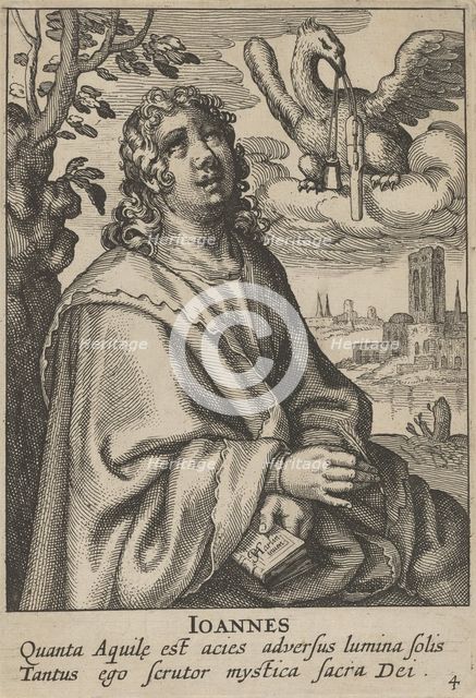 John, from The Four Evangelists, 1610-20. Creator: Petrus Feddes.