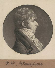 John Francis William Ghequiere, 1804. Creator: Charles Balthazar Julien Févret de Saint-Mémin