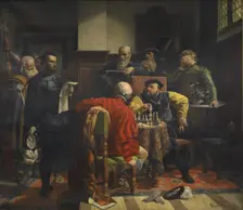 John Frederick I the Magnanimous, Elector of Saxony receiving his death sentence, 1858. Creator: Svoboda, Karel (1824-1870)