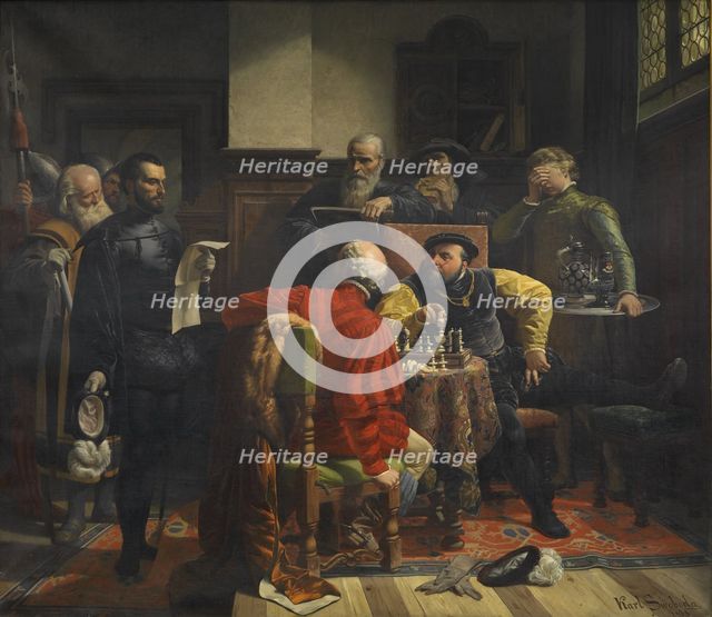John Frederick I the Magnanimous, Elector of Saxony receiving his death sentence, 1858. Creator: Svoboda, Karel (1824-1870).