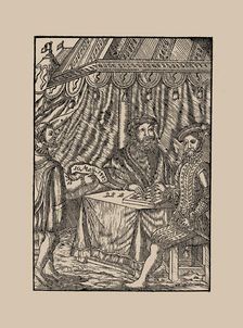 John Frederick I the Magnanimous, Elector of Saxony receiving his death sentence, c1600-1625 . Creator: Anonymous