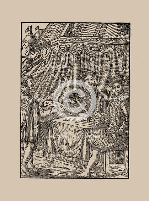 John Frederick I the Magnanimous, Elector of Saxony receiving his death sentence, c1600-1625 . Creator: Anonymous.