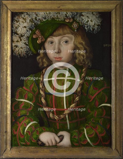 John Frederick I, Elector of Saxony (1503-1554), 1509. Artist: Cranach, Lucas, the Elder (1472-1553)