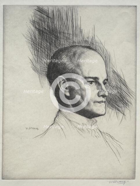 John Galsworthy, 1920. Creator: William Strang (British, 1859-1921).