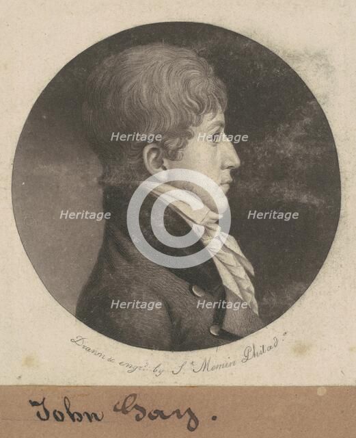 John Gay, 1802. Creator: Charles Balthazar Julien Févret de Saint-Mémin.