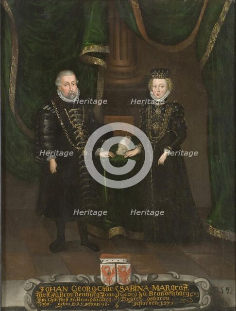 John George (1525-1598), Elector of Brandenburg and Sabina of Brandenburg-Ansbach (1529-1575), Elect
