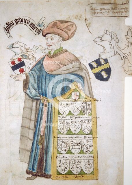 John Gedney, Lord Mayor of London 1427-1428 and 1447-1448, in aldermanic robes, c1450.               Artist: Roger Leigh